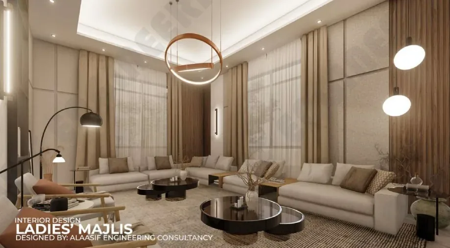 Ladies' Majlis — Private Residence, Muscat, Alaasif Engineering Consultancy Oman