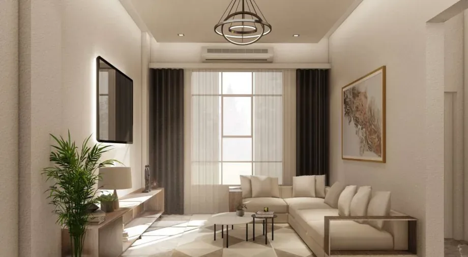 Living Room — Apartment, Muscat, Alaasif Engineering Consultancy Oman