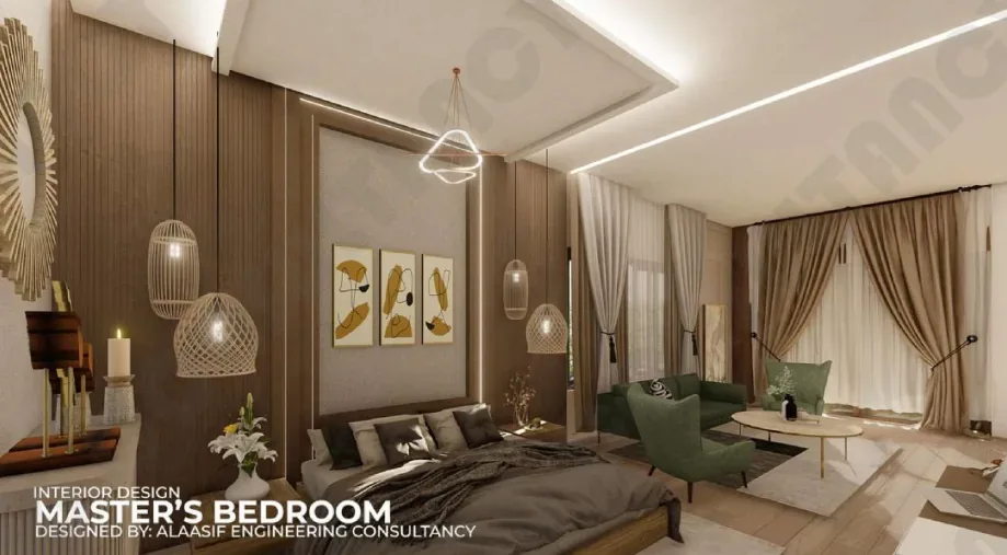 Master Bedroom — Private Residence, Muscat, Alaasif Engineering Consultancy Oman
