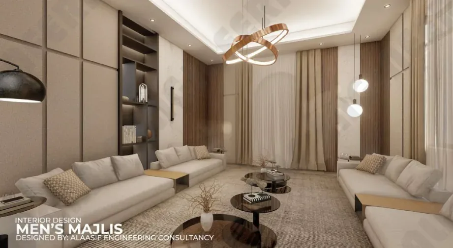 Men's Majlis, Private Residence, Muscat — Alaasif Engineering Consultancy Oman