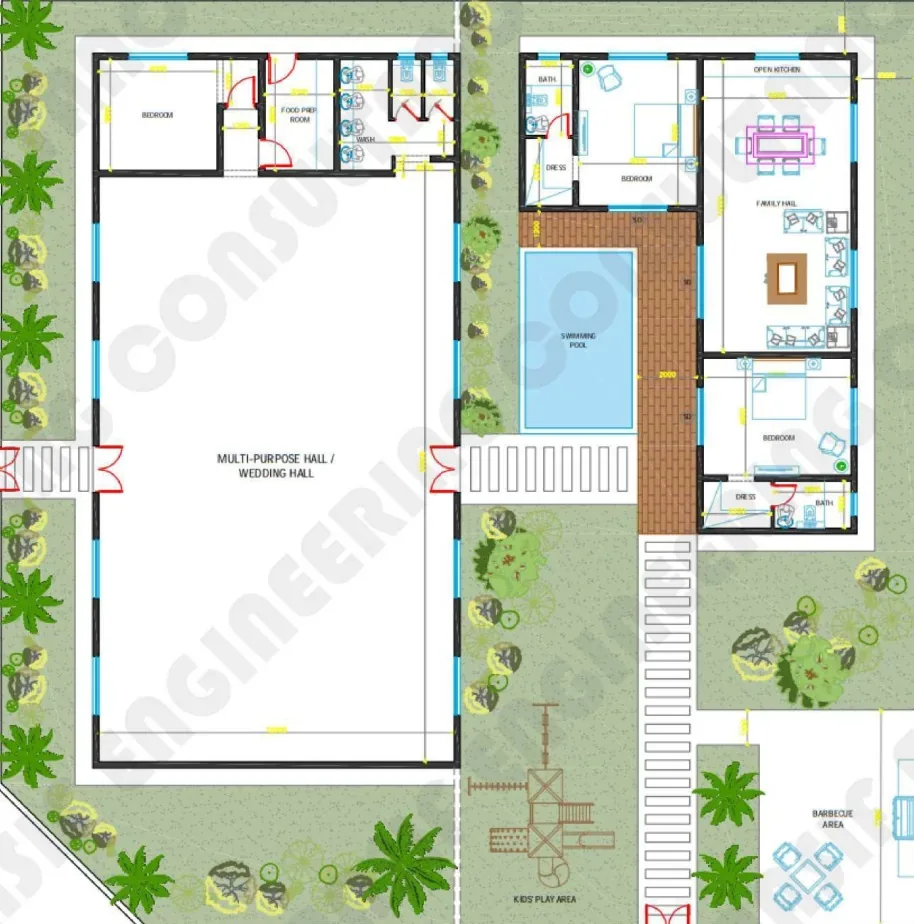 Farmhouse & Wedding Hall — Oman, Alaasif Engineering Consultancy Oman